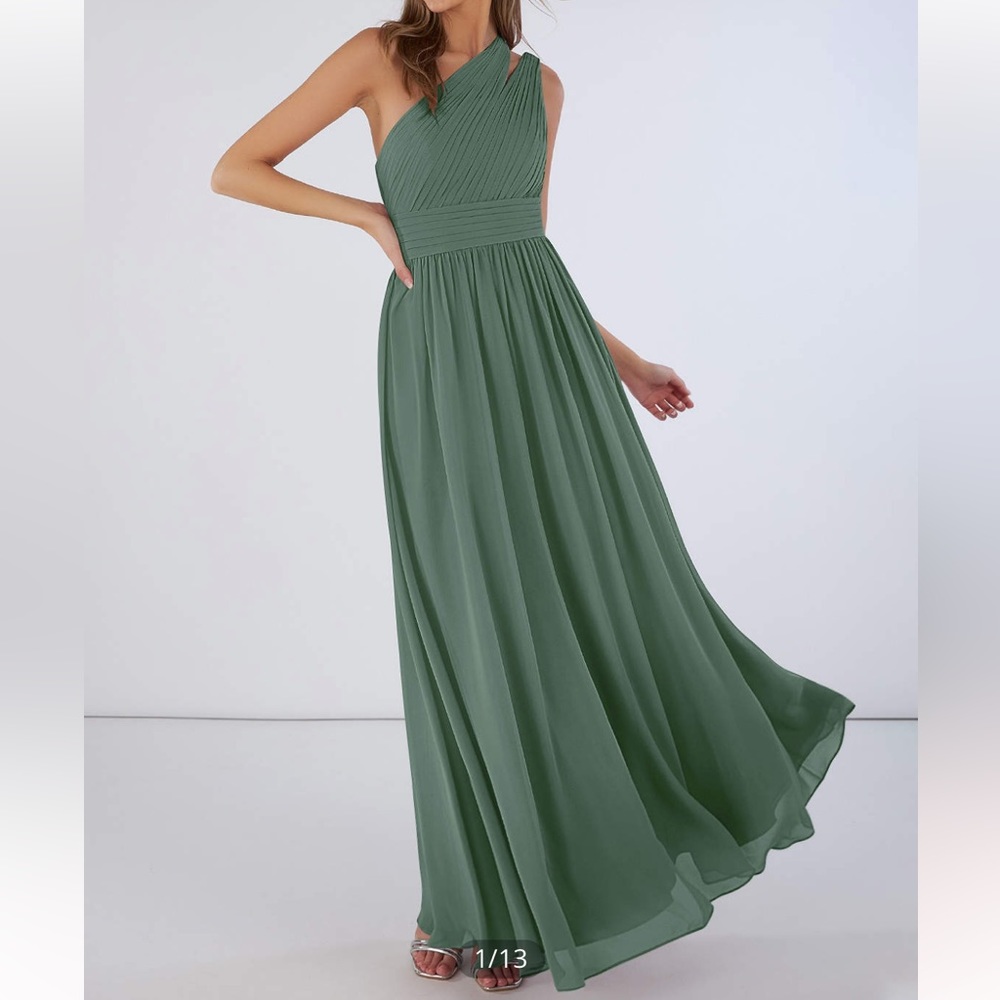 Azazie Molly Dress in Eucalyptus